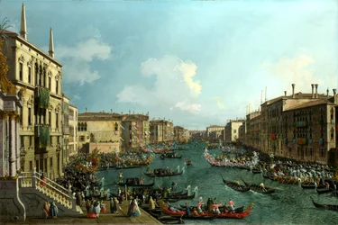Eine Regatta auf dem Canal Grande, ca. 1740