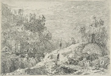 Landschaften mit fünf Brücken, ohne Datum