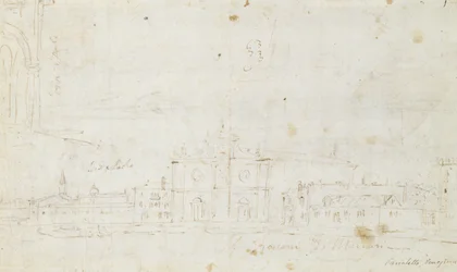 Murano: San Giovanni Dei Battuti, mit Venedig in der Ferne, um 1735-40