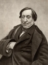 Gioachino (Antonio) Rossini (1792-1868) italienischer Komponist. Nach einem Foto von Nadar, Pseudonym von Gaspard-Felix Tournachon (1820-1910)