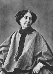 George Sand (Aurore Dupin, Baronne Dudevant) (1804-1876), französische Schriftstellerin, fotografiert von Nadar um 1865