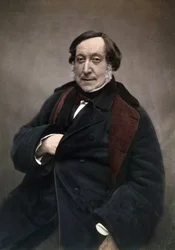 Gioachino (Antonio) Rossini (1792-1868) italienischer Komponist. nach einem Foto von Nadar