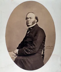 Porträt von Jacques Fromental Halévy (1799-1862), englischer Komponist. Fotografie von Nadar (Felix Tournachon), 19. Jahrhundert. Bologna, Museo Bibliografico Musicale