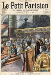 Die Krönung von Edward VII. in Westminster. Titelblatt „The Little Parisien“, 24.08.1902 (Gravur)