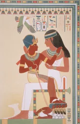 Amounoph II und seine Gouvernante aus 