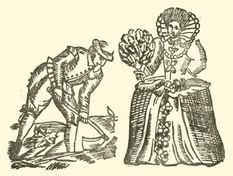 Illustration für The Roxburghe Ballads (Holzschnitt)