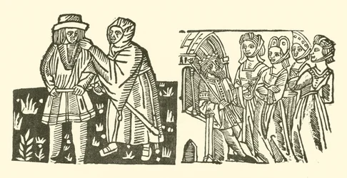 Illustration für The Roxburghe Ballads (Holzschnitt)