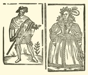 Illustration für The Roxburghe Ballads (Holzschnitt)
