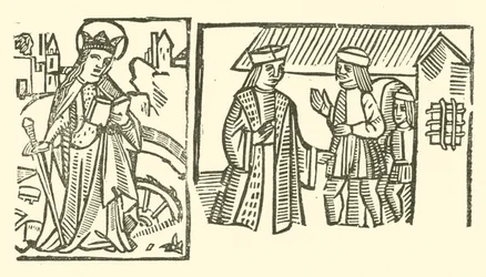 Illustration für The Roxburghe Ballads (Holzschnitt)