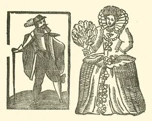 Illustration für The Roxburghe Ballads (Holzschnitt)