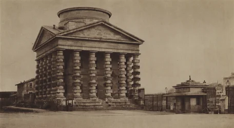 Die Barriere von Etoile im Jahr 1860, mit dem Zollpavillon von Ledoux