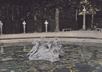 Das Nymphenbecken (Farbfoto)