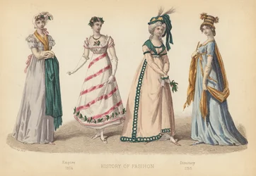 Mode in Frankreich: Empire 1804; Verzeichnis 1795
