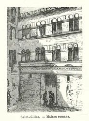 Saint-Gilles, Maison romane