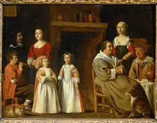 Portraits in einem Interieur
