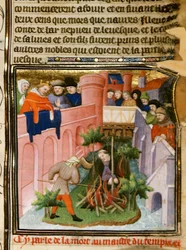 Verbrennung des Meisters der Templer, aus 