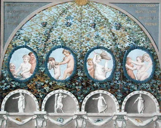 Entwurf für ein Deckenfresko, veröffentlicht um 1780