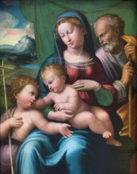 Heilige Familie mit einem jungen Johannes dem Täufer