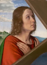 Fragment von Christus trägt das Kreuz: Heiliger Johannes der Evangelist