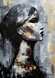 Frau "Schatten der Weisheit" Aquarellstil