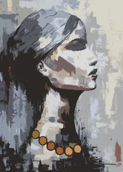 Frau "Schatten der Weisheit" Collagenstil