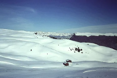 Schnee in den Alpen