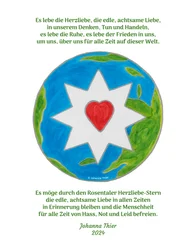 Es lebe der Frieden für alle Zeit auf dieser Welt