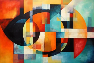 Abstrakte Komposition Spirale, leuchtende Mehrfarben