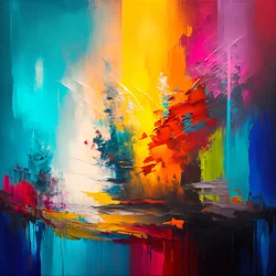 Abstrakte Kunst mit lebendigen Farben Hintergrund