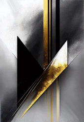 Abstrakte schwarze & goldene Streifen & Linien Hintergrund