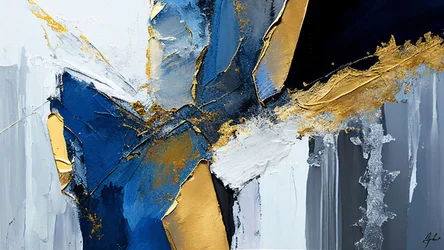 Texturiertes Gemälde mit dicken Pinselstrichen