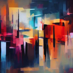 Lebendige Abstrakte Komposition