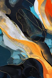 Premium Foto Abstrakte Blaue Flüssige Aquarell