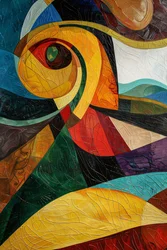 Abstraktes buntes Glasdesign