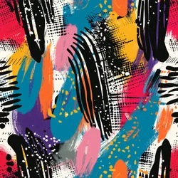 Nahaufnahme eines bunten Chevron-Musters, ein Regenbogen der Farben