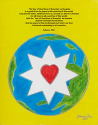 Der Stern der Herzliebe von Rosental als Symbol für den Frieden in allen Ländern dieser Welt