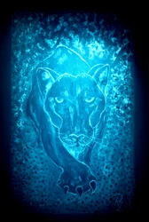 Der Panther - blau