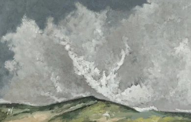 Hügel im Wind
