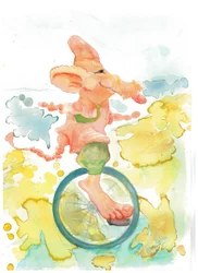 Ratte auf Rad