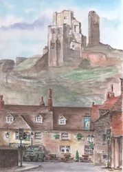 Corfe Castle, England