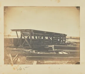 Darstellung der Plattform, auf der die Böden der Arche konstruiert werden