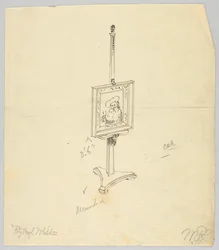 Entwurf für eine Eichenmalstaffelei