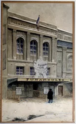 Ansicht des Théâtre des Funambules am Boulevard du Crime