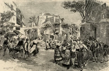 Mascagnis Oper Cavalleria Rusticana - letzter Akt