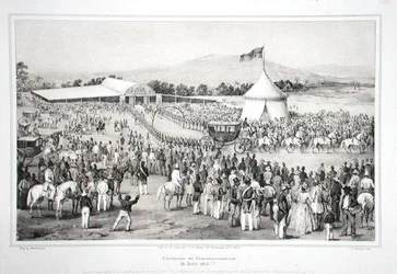 Krönung von General Faustin Soulouque (ca. 1785-1867) zum Kaiser von Haiti
