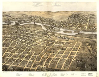 Aurora, Illinois 1867. LOC 73693341