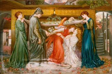 Dantes Traum zur Zeit des Todes von Beatrice, ca. 1900