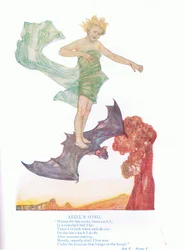 Ariels Lied (Der Sturm), aus Geschichten aus Shakespeare, veröffentlicht von Ward Lock & Co Ltd
