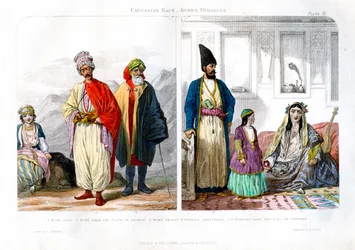 Kaukasische Rasse, Kurden und Perser, 1873.