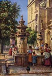 Córdoba, Brunnen im Patio de los Naranjos